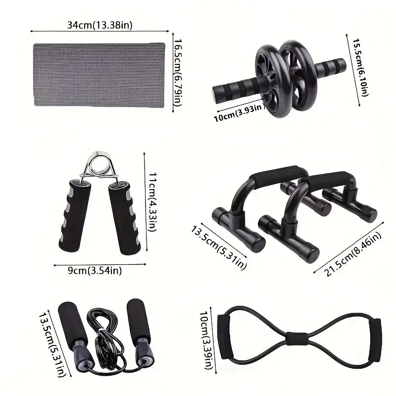 CoreMax™ Complete 7-Piece Home Gym Set - Full Body Workout Kit